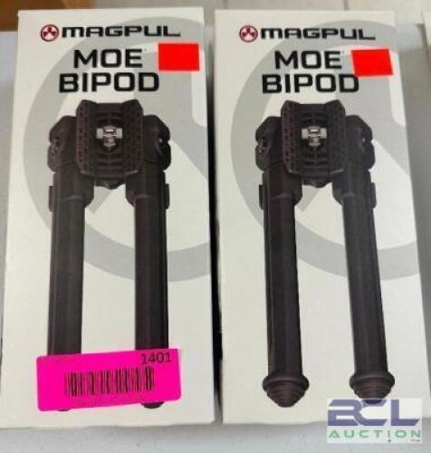 DESCRIPTION (2) MAGPUL MOE BIPODS ADDITIONAL INFORMATION RETAILS FOR $77 EACH THIS LOT IS: SOLD BY THE PIECE LOCATION GUN COUNTER QTY 2