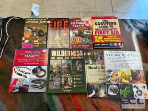 DESCRIPTION (8) ASSORTED SURVIVAL BOOKS. THIS LOT IS: SOLD BY THE PIECE LOCATION MIDDLE FLOOR QTY 8