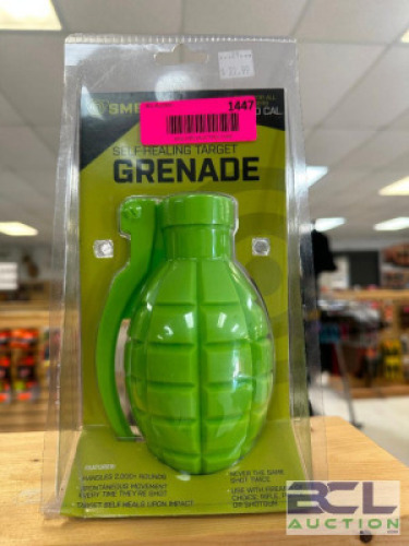 DESCRIPTION SELF HEALING TARGET GRENADE ADDITIONAL INFORMATION RETAILS FOR $21.99 LOCATION MIDDLE FLOOR QTY 1
