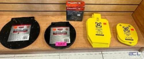 DESCRIPTION (8) ASSORTED METAL TARGET PRACTICE PLATES THIS LOT IS: SOLD BY THE PIECE LOCATION MIDDLE FLOOR QTY 8