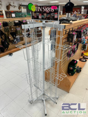 DESCRIPTION ROTATING METAL DISPLAY RACK LOCATION MIDDLE FLOOR QTY 1