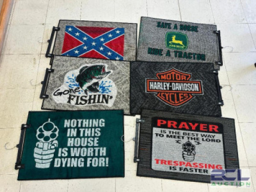DESCRIPTION (6) ASSORTED DOOR MATS THIS LOT IS: SOLD BY THE PIECE LOCATION GUN COUNTER QTY 6