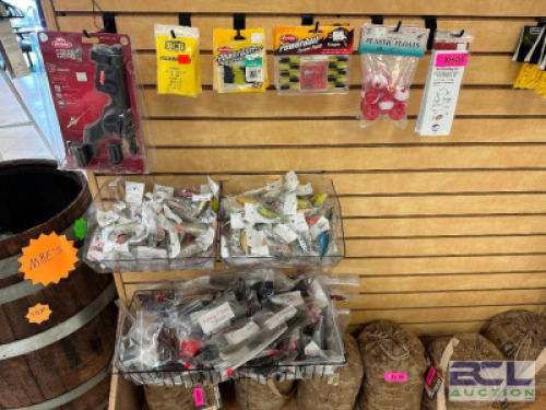DESCRIPTION (1) LOT OF ASSORTED FISHING SUPPLIES AND TACKLE THIS LOT IS: ONE MONEY LOCATION MIDDLE FLOOR QTY 1