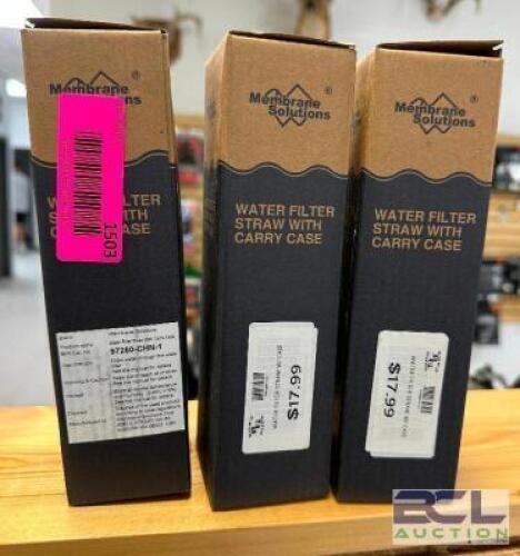 DESCRIPTION (3) WATER FILTRATION STRAW W/ CARRY CASE. THIS LOT IS: SOLD BY THE PIECE LOCATION MIDDLE FLOOR QTY 3