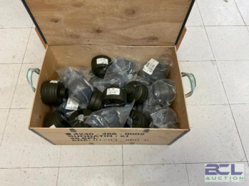 DESCRIPTION (1) CRATE OF 40 MM NBC FILTER CANISTERS ADDITIONAL INFORMATION RETAIL EACH FOR $17 THIS LOT IS: ONE MONEY LOCATION MIDDLE FLOOR QTY 1