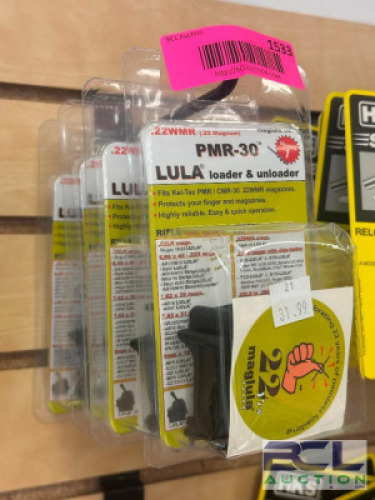 DESCRIPTION (4) - ASSORTED LOADERS BRAND / MODEL: LULA ADDITIONAL INFORMATION SEE PHOTOS FOR CLOSE UP OF LOT CONTENTS. SIZE MAGAZINE WALL LOCATION SOL