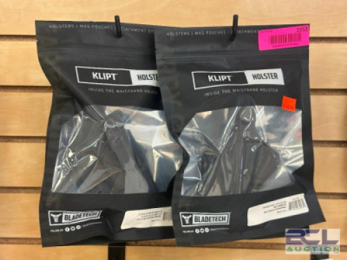 DESCRIPTION (4) - ASSORTED HOLSTERS BRAND / MODEL: KLIPT ADDITIONAL INFORMATION SEE PHOTOS FOR CLOSE UP OF LOT CONTENTS. LOCATION SOLD BY THE PIECE QT