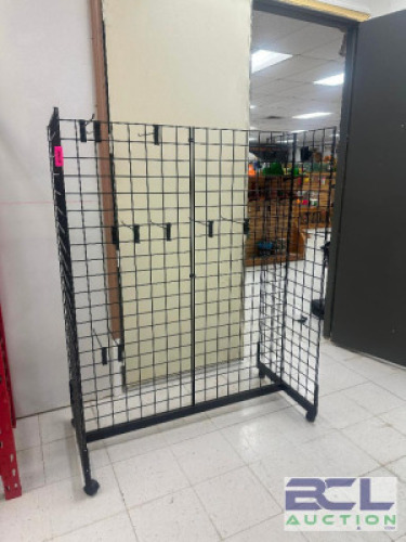 DESCRIPTION ROLLING DISPLAY RACK ADDITIONAL INFORMATION CONTENTS NOT INCLUDED. LAST DAY PICK UP ONLY. THIS LOT IS: 65" X 50" SIZE BACK ROOM LOCATION O