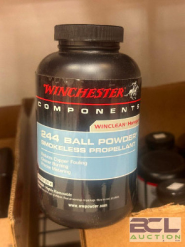 DESCRIPTION (14) - BOTTLES OF BALL POWDER BRAND / MODEL: WINCHESTER SIZE BACK ROOM LOCATION SOLD BY THE PIECE QTY 14