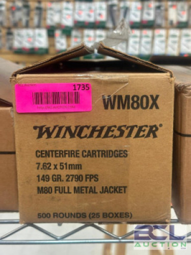 DESCRIPTION FULL CASE OF RIFLE AMMO BRAND / MODEL: PMC SIZE BACK ROOM LOCATION ONE MONEY QTY 1