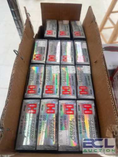 DESCRIPTION FULL CASE OF RIFLE AMMO BRAND / MODEL: PMC SIZE BACK ROOM LOCATION ONE MONEY QTY 1