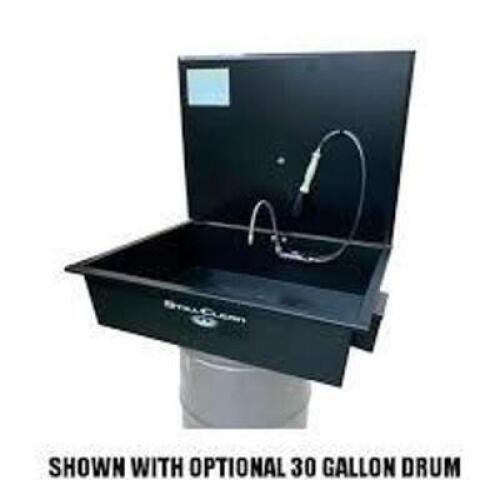 DESCRIPTION: (1) PARTS WASHING SINK INFORMATION: SOME ASSEMBLY REQUIRED, BLACK, STEEL SIZE: 22" X 30" X 18" H RETAIL$: $1073.00 EA QTY: 1