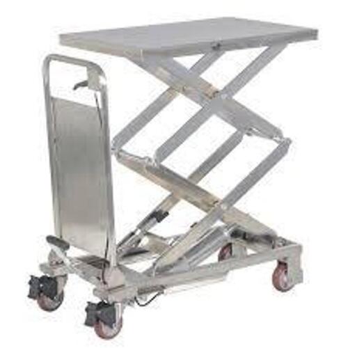 DESCRIPTION: (1) HYDRAULIC PORTABLE LIFT TABLE BRAND/MODEL: VESTIL #CART-200-D-PSS INFORMATION: STAINLESS STEEL SIZE: 36" X 20" X 13-3/4" TO 51" RETAI