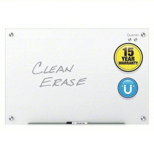DESCRIPTION: (1) DRY ERASE BOARD BRAND/MODEL: QUARTET #32GU23 INFORMATION: GLASS, FRAMELESS, CLEAN ERASE SIZE: 36" X 48" RETAIL$: $371.93 EA QTY: 1
