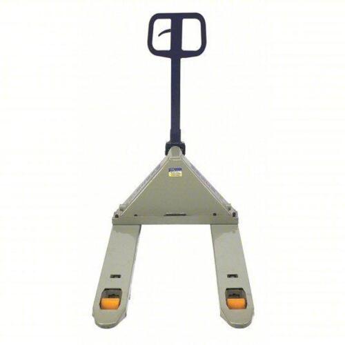 DESCRIPTION: (1) ADJUSTABLE WIDTH MANUAL PALLET JACK BRAND/MODEL: WESCO #6JE31 INFORMATION: LT GRAY, MUST COME INSPECT FORK LEGS SIZE: 5,500 LB. LOAD