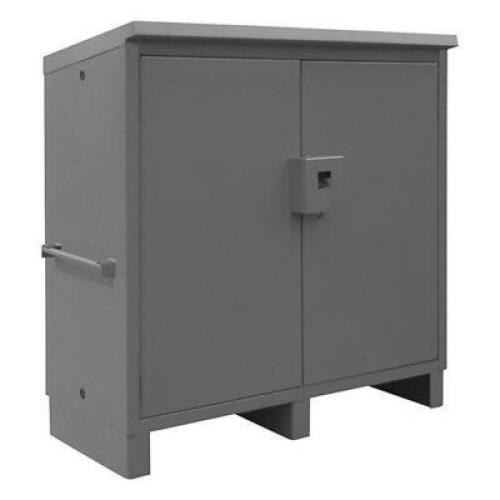 DESCRIPTION: (1) JOBSITE STORAGE BOX BRAND/MODEL: DURHAM INFORMATION: 1450 LB. CAPACITY SIZE: 24" X 60" X 60" RETAIL$: $1799.99 EA QTY: 1