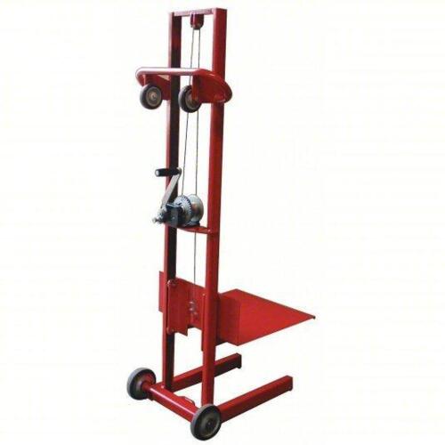 DESCRIPTION: (1) MANUAL PLATFORM LIFT TRUCK BRAND/MODEL: DAYTON #26Y451 INFORMATION: RED, STEEL, 500 LB. CAPACITY SIZE: 20" X 20" X 3-1/4" TO 58" RETA