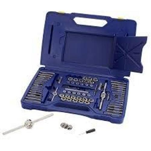 DESCRIPTION: (1) TAP AND DIE SET BRAND/MODEL: IRWIN #26376 INFORMATION: COMBINATION, BLUE CARRY CASE, 76 PIECES RETAIL$: $363.15 EA QTY: 1