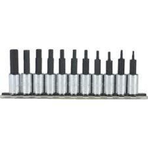 DESCRIPTION: (1) SET OF HEX BITS BRAND/MODEL: PROTO #J4770-11 INFORMATION: 11 PIECES, SAE SIZE: 1/4" DRIVE RETAIL$: $84.97 EA QTY: 1
