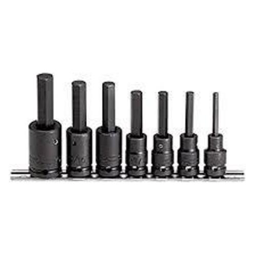 DESCRIPTION: (1) IMPACT BIT SOCKET SET BRAND/MODEL: PROTO #J74152 INFORMATION: SAE, 7 PIECES, 6 POINT SIZE: 1/2" DRIVE RETAIL$: $108.79 EA QTY: 1