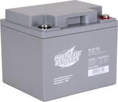 DESCRIPTION: (1) BATTERY REPLACEMENT BRAND/MODEL: INTERSTATE BATTERY #SLA1161 INFORMATION: SEALED LEAD-ACID 12V, 44AH RETAIL$: $238.50 EA QTY: 1