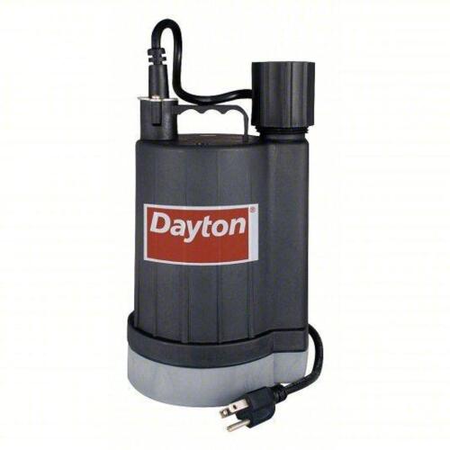 DESCRIPTION: (1) PLUG-IN UTILITY PUMP BRAND/MODEL: DAYTON #40GT80 INFORMATION: 1/4 HP, 3/32 IN MAX. DIA. SOLIDS, CONTINUOUS DUTY, 120V AC, SENSOR, NPT