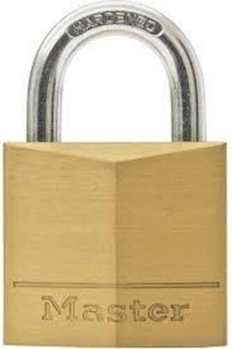 DESCRIPTION: (6) BOXES OF (4) PADLOCKS BRAND/MODEL: MASTER LOCK #130D INFORMATION: BRASS RETAIL$: $9.99 PER LOCK QTY: 6