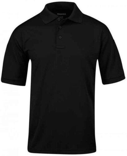 DESCRIPTION: (5) TACTICAL POLO SHIRT BRAND/MODEL: PROPPER #56ET79 INFORMATION: BLACK, MENS ICE PERFORMANCE, SHORT SLEEVE, "NDCS" LOGO SIZE: 3XL RETAIL