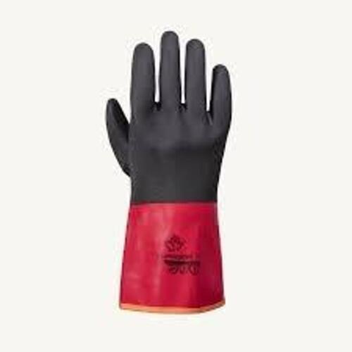 DESCRIPTION: (4) PAIRS OF CHEMICAL RESISTANT GLOVES BRAND/MODEL: CHEMSTOP #S15KGV30N INFORMATION: RED AND BLACK, A4 CUT SIZE: SIZE 8 RETAIL$: $16.00 E