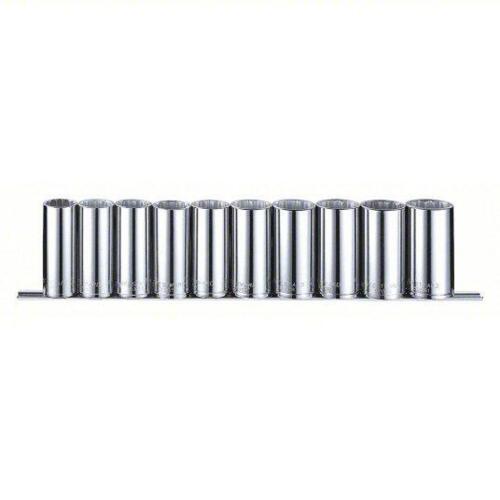 DESCRIPTION: (1) SOCKET SET BRAND/MODEL: WESTWARD #53PN72 INFORMATION: METRIC, CHROME SIZE: 1/2" RETAIL$: $57.76 EA QTY: 1