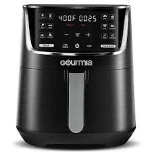 DESCRIPTION: (1) DIGITAL AIR FRYER BRAND/MODEL: GOURMIA INFORMATION: BLACK SIZE: 4 QT RETAIL$: $60.00 EA QTY: 1