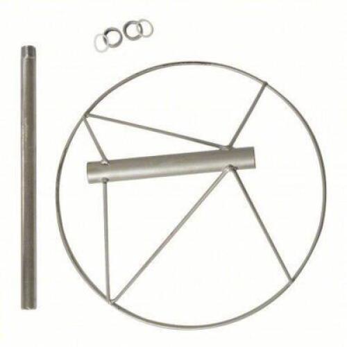 DESCRIPTION: (3) WINDSOCK HARDWARE BRAND/MODEL: SAFETY FLAG #52WP86 INFORMATION: (2) O-RINGS/(2) SET COLLARS/MOUNTING THREADED PIPE/WIRE BASKET SIZE: