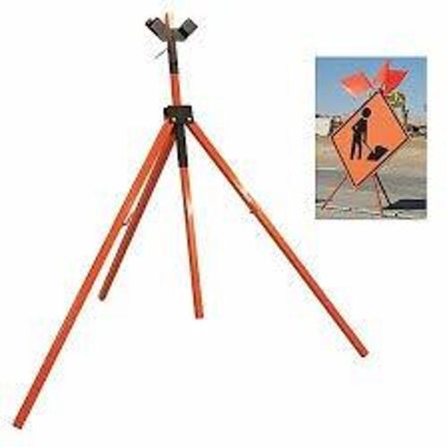 DESCRIPTION: (1) TRIPOD SIGN STAND BRAND/MODEL: RIGID #23J508 INFORMATION: ORANGE SIZE: 36 IN X 36 IN, 48 IN X 48 IN COMPATIBLE SIGN SIZE, 3 LEGS, 54
