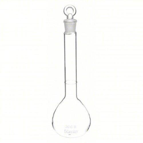 DESCRIPTION: (4) BOXES OF (12) VOLUMETRIC FLASK BRAND/MODEL: PRODUCT NUMBER #5PRZ6 INFORMATION: GLASS, 50 ML CAPACITY TO ML, 1.7 FL OZ CAPACITY TO OZ,