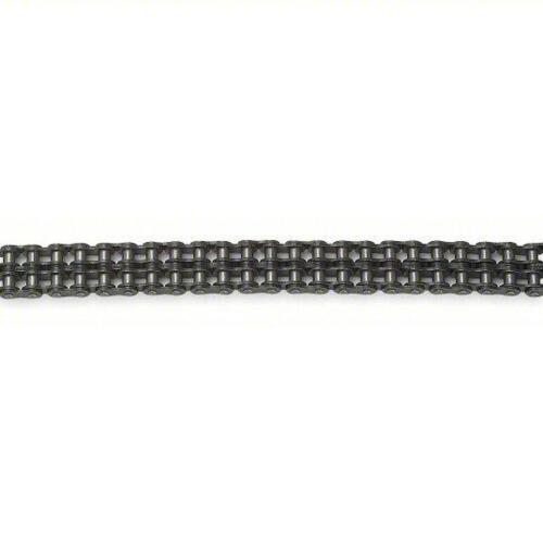 DESCRIPTION: (1) ROLLER CHAIN BRAND/MODEL: TSUBAKI #6L487d INFORMATION: DOUBLE STRAND, STEEL, RIVETED PIN SIZE: 10' RETAIL$: $381.97 EA QTY: 1