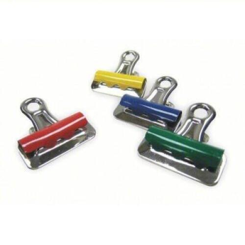 DESCRIPTION: (7) BOXES OF (12) BULLDOG CLIP BRAND/MODEL: PRODUCT NUMBER #2WFW2 INFORMATION: ASSORTED COLORS, METAL, BOXES ARE OPENED SIZE: 1/2" HOLDIN