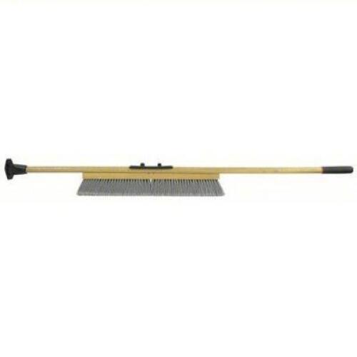 DESCRIPTION: (1) PUSH BROOM BRAND/MODEL: TOUGH GUY #6ENP4 INFORMATION: WOODEN HANDLE, BLACK BRISTLE, STUFF, SYNTHETIC SIZE: 24" SWEEP FACE, 3" BRISTLE