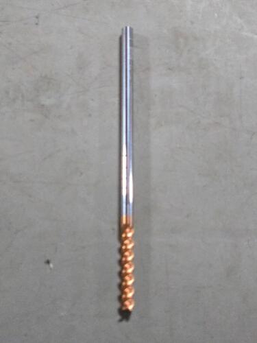 DESCRIPTION: (2) SOLID CARBIDE CORNER RADIUS END MILL BRAND/MODEL: ACCUPRO 084874158 SIZE: 1/4" dia 1-1/2" LOC RETAIL$: 210.08 QTY: 2