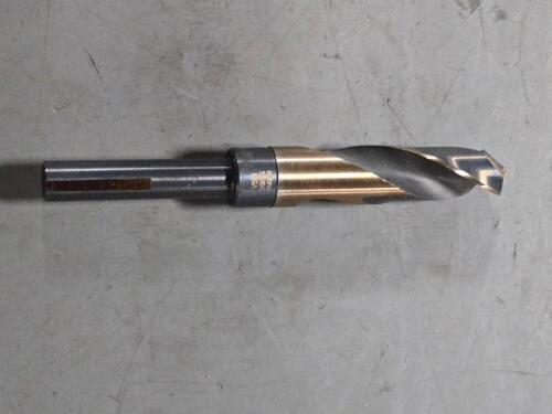 DESCRIPTION: (1) HSS REDUCED SHANK DRILL BIT BRAND/MODEL: DRILLCO 1000N151 SIZE: 51/64" RETAIL$: 32.29 QTY: 1