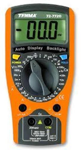 DESCRIPTION: (1) DIGITAL MULTI-METER BRAND/MODEL: TENMA 72-7725 RETAIL$: 45.65 QTY: 1