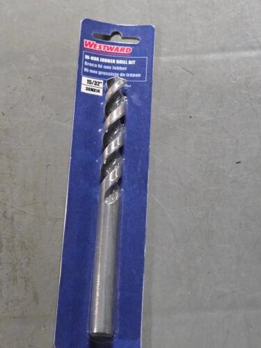 DESCRIPTION: (25) JOBBER DRILL BITS BRAND/MODEL: WESTWARD 38MX14 SIZE: 15/32" dia RETAIL$: 561.75 QTY: 25