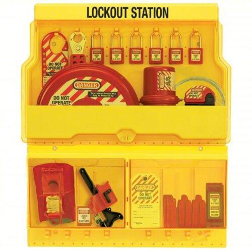 DESCRIPTION: (1) LOCKOUT STATION BRAND/MODEL: MASTER LOCK S1900VE410 INFORMATION: 18 COMPONENTS RETAIL$: 885.04 QTY: 1