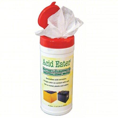 DESCRIPTION: (12) BATTERY NEUTRALIZING WIPES BRAND/MODEL: ACID EATER 49AK47 INFORMATION: PH INDICATORS SIZE: 30 CT RETAIL$: 131.84 QTY: 12