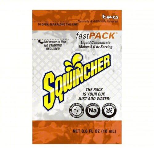 DESCRIPTION: (2) CASE OF (50) TEA SPORTS DRINK BRAND/MODEL: SQWINCHER 10U596 SIZE: .6 FL OZ RETAIL$: 70.32 QTY: 2
