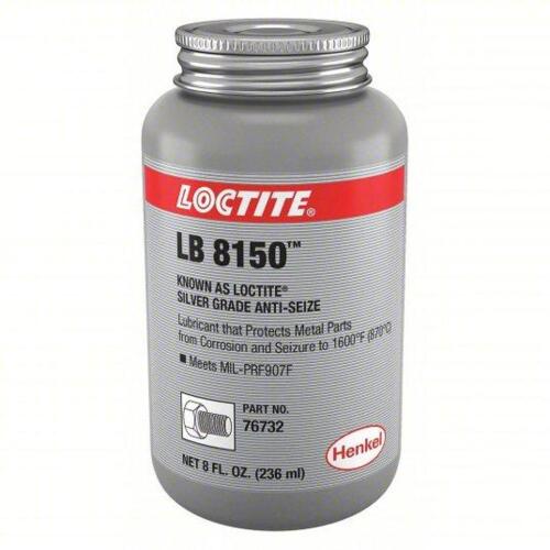 DESCRIPTION: (2) SILVER GRADE ANTI-SEIZE BRAND/MODEL: LOCTITE LB 8150 SIZE: 8 OZ RETAIL$: 62.44 QTY: 2