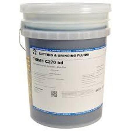 DESCRIPTION: (1) HIGH PERFORMANCE SYTHETIC CUTTING FLUID BRAND/MODEL: MASTER FLUID TRIM C270 BD INFORMATION: BLUE DYE SIZE: 5 GAL RETAIL$: 212.8 QTY: