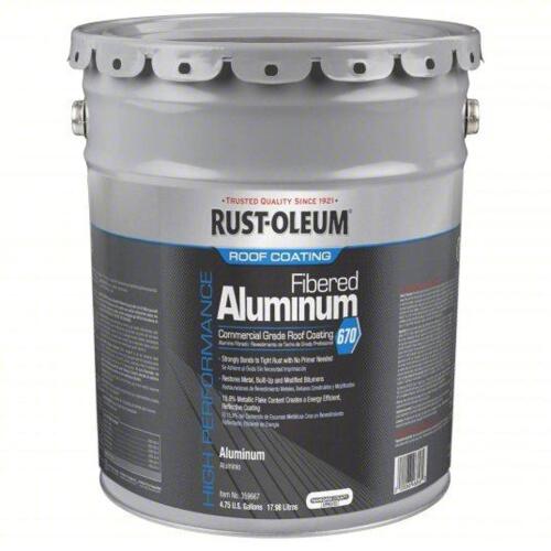 DESCRIPTION: (1) ALUMINUM ROOF COATING BRAND/MODEL: RUST-OLEUM 359667 SIZE: 5 GAL RETAIL$: 202.76 QTY: 1