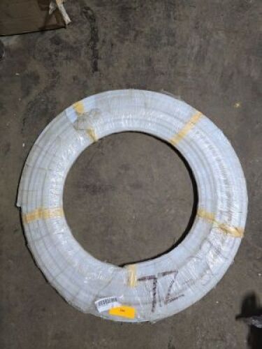 DESCRIPTION: (3) ROLLS OF PLASTIC TRIM INFORMATION: MUST INSPECT SIZE: 50' QTY: 3