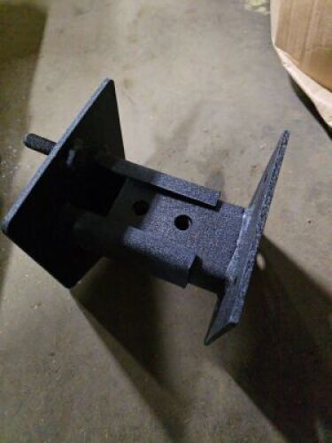 DESCRIPTION: (1) MOUNTING BRACKET INFORMATION: BLACK, STEEL QTY: 1