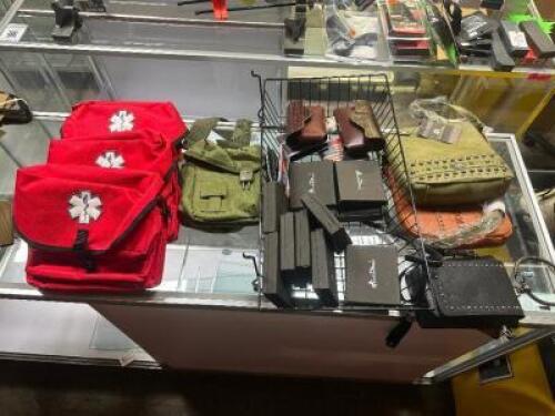 ASSORTED FIRST AID KITS / WALLETS / PURSES